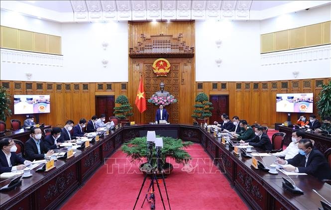 Quang cảnh hội nghị tại đầu cầu Hà Nội. Ảnh: TTXVN